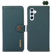 Custodia portafoglio in pelle con RFID per Samsung Galaxy M54