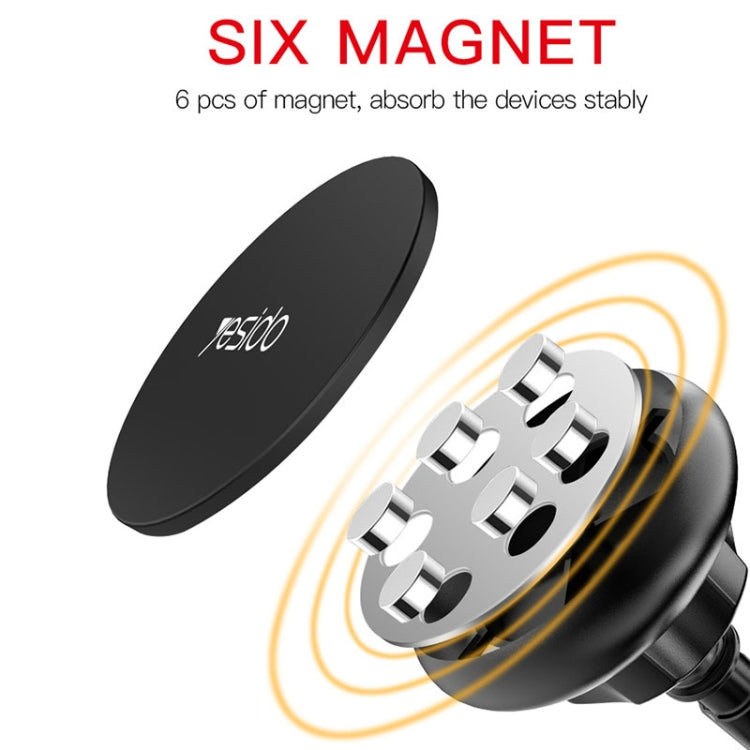 Yesido C41 Supporto per telefono magnetico a ventosa telescopica per parabrezza per auto, C41