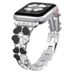 Cinturino per orologio con diamanti in metallo petalo, For Apple Watch SE 2022 44mm, For Apple Watch SE 40mm, For Apple Watch SE 44mm, For Apple Watch 6 40mm