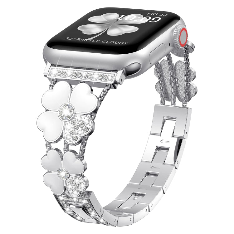 Cinturino per orologio con diamanti in metallo petalo, For Apple Watch 3 42mm, For Apple Watch 2 38mm, For Apple Watch 2 42 mm, For Apple Watch 38mm