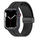 Cinturino in silicone con fibbia pieghevole a due colori, For Apple Watch 6 40mm, For Apple Watch 6 44mm