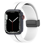 Cinturino in silicone con fibbia pieghevole a due colori, For Apple Watch 4 44mm, For Apple Watch 3 38mm
