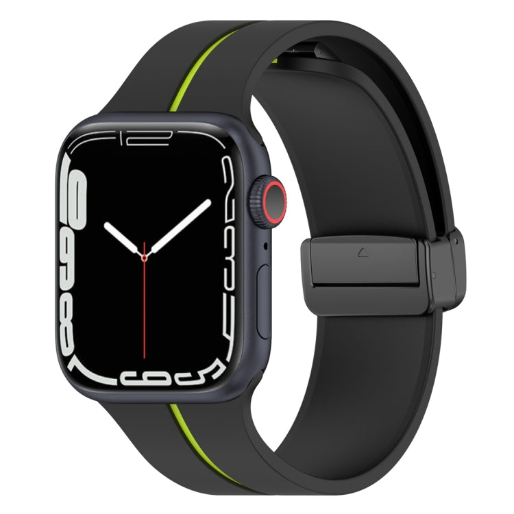 Cinturino in silicone con fibbia pieghevole a due colori, For Apple Watch 3 42mm, For Apple Watch 2 38mm
