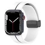 Cinturino in silicone con fibbia pieghevole a due colori, For Apple Watch 5 40mm, For Apple Watch SE 2023 40mm