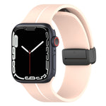 Cinturino in silicone con fibbia pieghevole a due colori, For Apple Watch 9 45mm, For Apple Watch 9 41mm