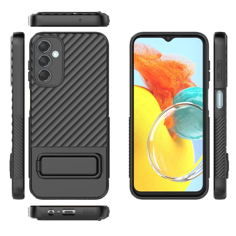 Custodia per cellulare in TPU a trama ondulata con pellicola per lenti, For Samsung Galaxy M14 5G