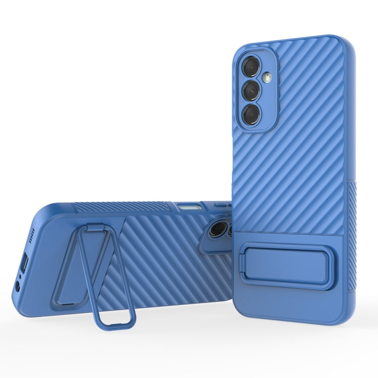 Custodia per cellulare in TPU a trama ondulata con pellicola per lenti, For Samsung Galaxy M14 5G