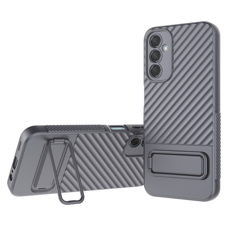 Custodia per cellulare in TPU a trama ondulata con pellicola per lenti, For Samsung Galaxy M14 5G