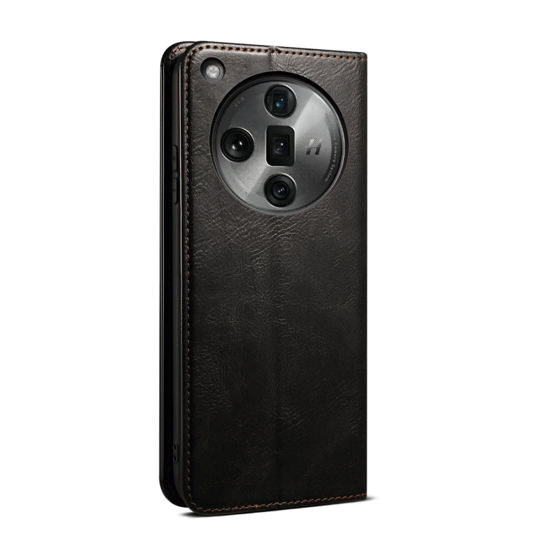 Custodia portafoglio in pelle per OPPO Find X7 Ultra
