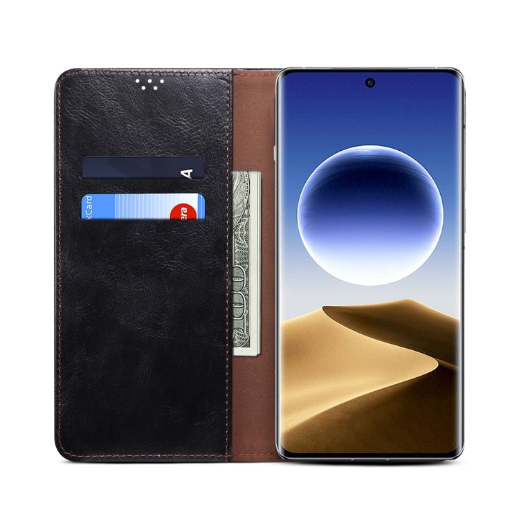 Custodia portafoglio in pelle per OPPO Find X7 Ultra