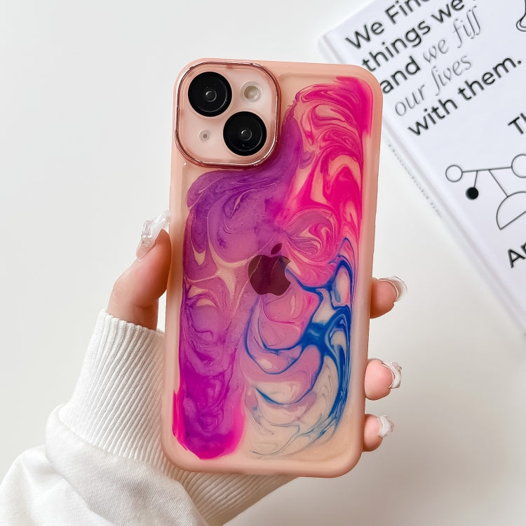 Custodia per telefono in TPU galvanica con pittura a olio, For iPhone 14, For iPhone 14 Pro, For iPhone 14 Plus, For iPhone 14 Pro Max, For iPhone 13