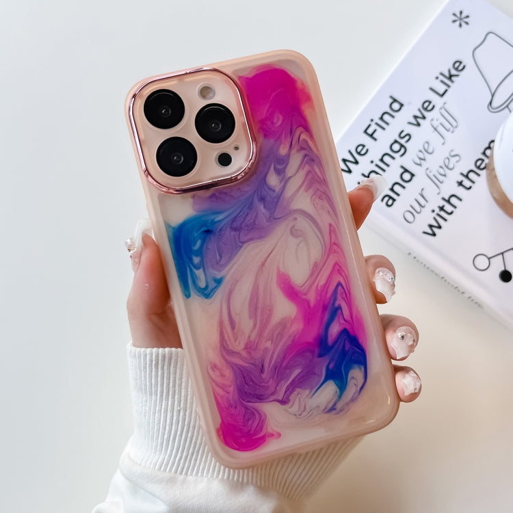 Custodia per telefono in TPU galvanica con pittura a olio, For iPhone 13 Pro, For iPhone 13 Pro Max, For iPhone 12, For iPhone 12 Pro
