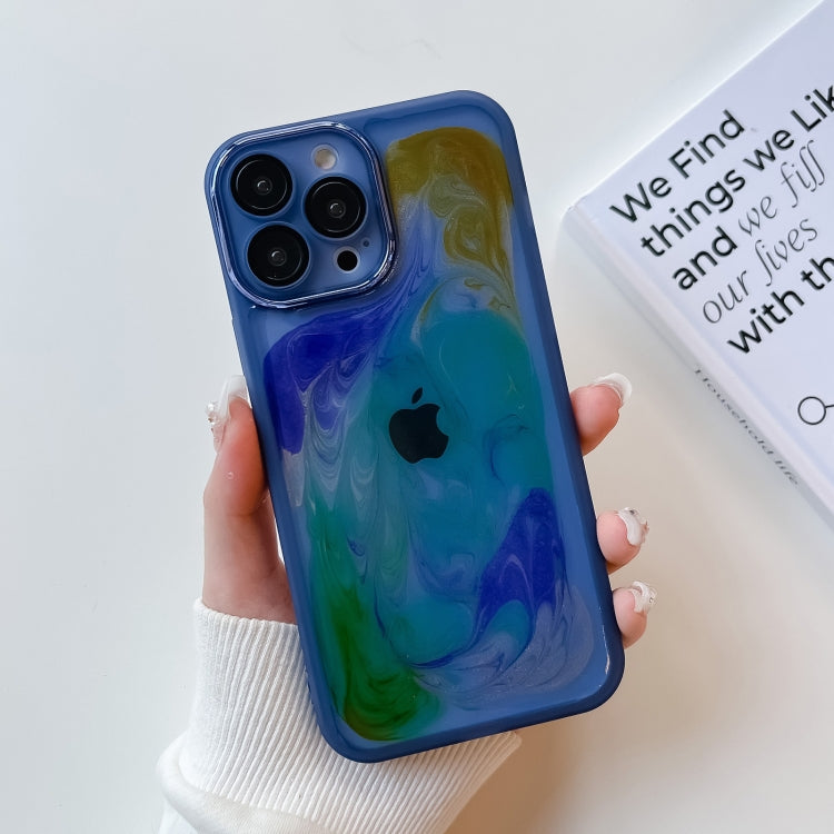 Custodia per telefono in TPU galvanica con pittura a olio, For iPhone 13 Pro, For iPhone 13 Pro Max, For iPhone 12, For iPhone 12 Pro
