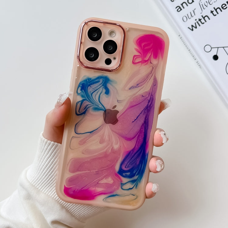 Custodia per telefono in TPU galvanica con pittura a olio, For iPhone 12 Pro Max, For iPhone 11 Pro, For iPhone 11 Pro Max, For iPhone SE 2022/2020 / 8 / 7