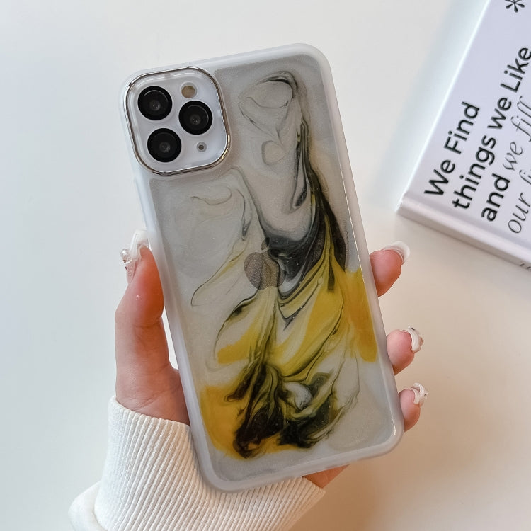 Custodia per telefono in TPU galvanica con pittura a olio, For iPhone 12 Pro Max, For iPhone 11 Pro, For iPhone 11 Pro Max, For iPhone SE 2022/2020 / 8 / 7