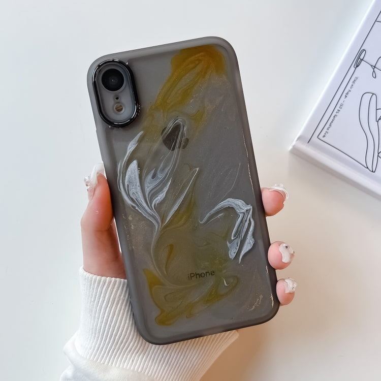 Custodia per telefono in TPU galvanica con pittura a olio, For iPhone 8 Plus / 7 Plus, For iPhone X / XS, For iPhone XS Max, For iPhone XR