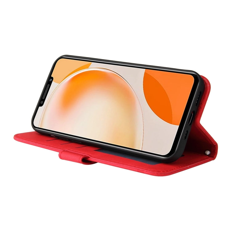 Custodia in pelle con bottone per Huawei nova 11 Pro