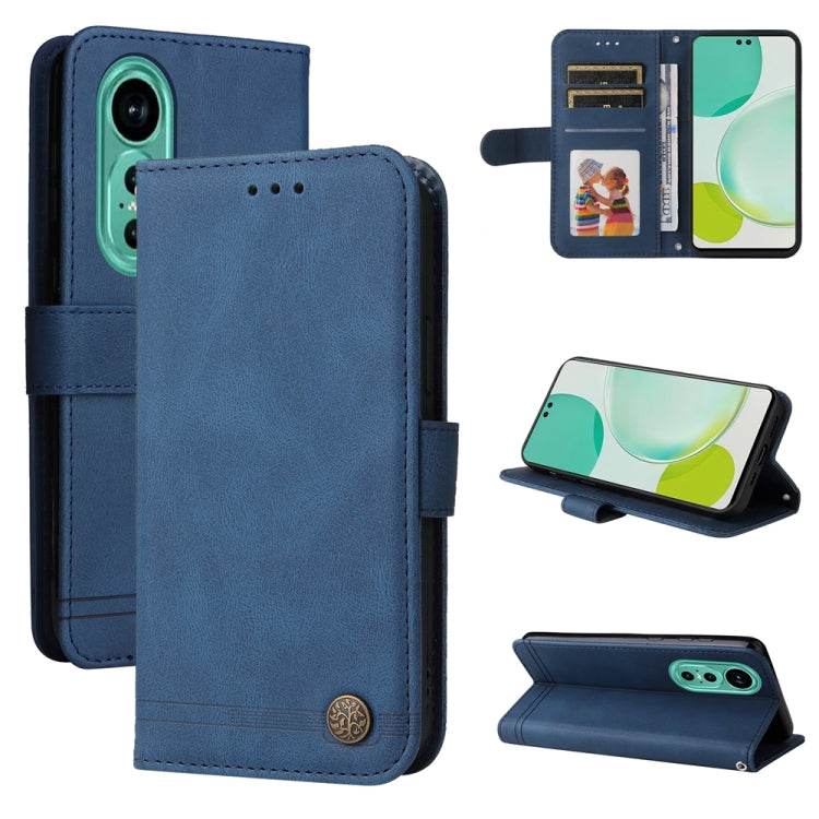 Custodia in pelle con bottone per Huawei nova 12