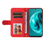 Custodia in pelle con bottone per Huawei Enjoy 70 Pro