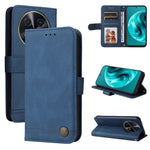 Custodia in pelle con bottone per Huawei Enjoy 70 Pro