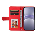 Custodia in pelle con bottone per Huawei Enjoy 70 Pro