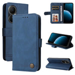 Custodia in pelle con bottone per Huawei nova 14