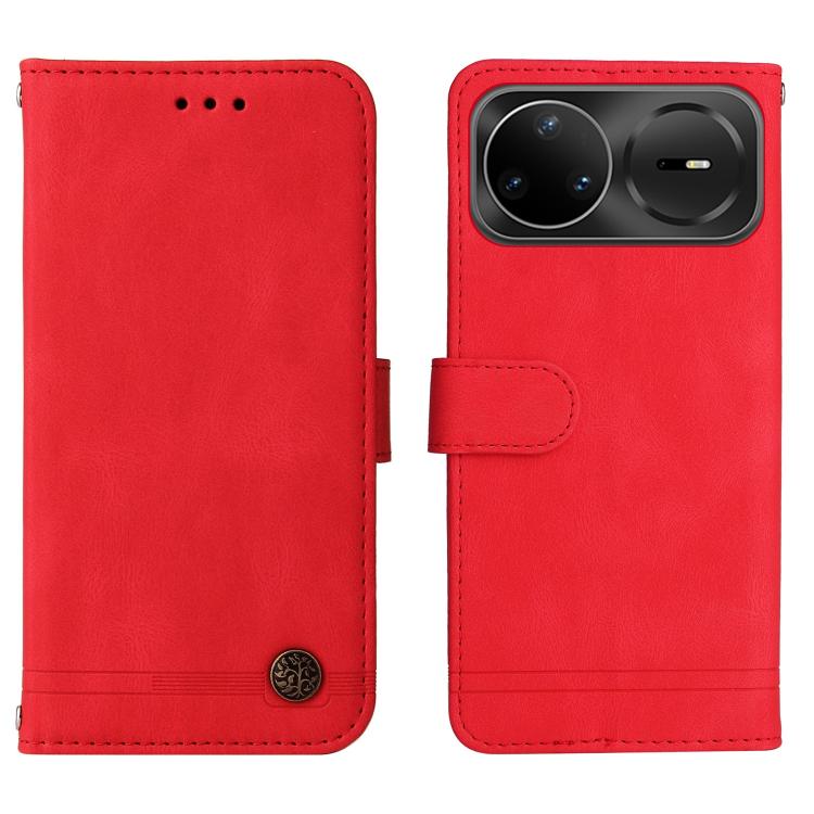 Custodia in pelle con bottone per Huawei Nova 15 Pro