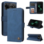 Custodia in pelle con bottone per Huawei Nova 15 Pro