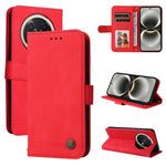 Custodia in pelle con bottone metallo per Huawei nova 16