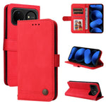 Custodia in pelle con bottone metallo per Huawei nova 16