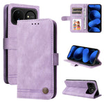 Custodia in pelle con bottone metallo per Huawei nova 16