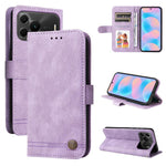 Custodia in pelle con bottone metallo per Huawei nova 16