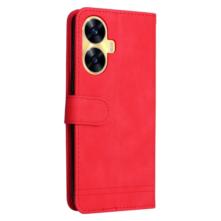 Custodia per telefono in pelle con bottone in metallo con albero della vita Skin Feel, For Realme C55, For Realme GT Neo 5 5G / GT3