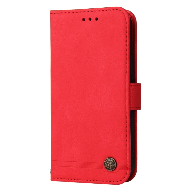 Custodia per telefono in pelle con bottone in metallo con albero della vita Skin Feel, For Realme 11 Pro / 11 Pro+, For Realme C65 4G, For Realme C55, For Realme GT Neo 5 5G / GT3