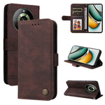 Custodia per telefono in pelle con bottone in metallo con albero della vita Skin Feel, For Realme 11 Pro / 11 Pro+, For Realme C65 4G, For Realme C55, For Realme GT Neo 5 5G / GT3