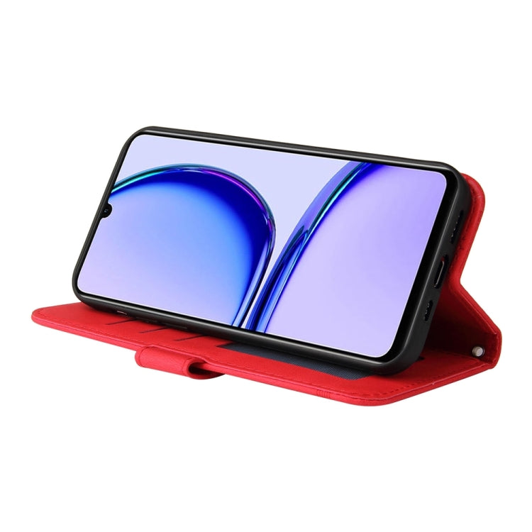 Custodia portafoglio in pelle con bottone metallo per Realme