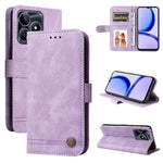 Custodia in pelle con bottone per Realme C67 e 11 5G