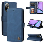 Custodia in pelle con bottone per Realme 12