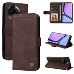 Custodia in pelle con bottone per Realme C67 e 11 5G