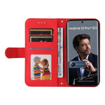 Custodia in pelle con bottone per Realme C67 e 11 5G