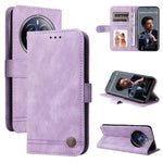 Custodia in pelle con bottone per Realme 12