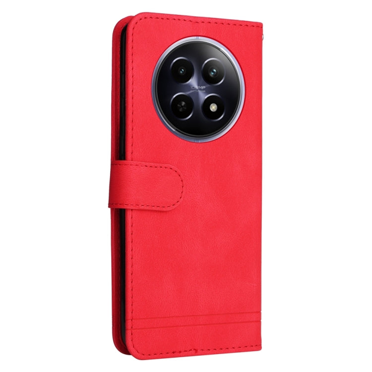 Custodia in pelle con bottone per Realme 12