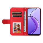 Custodia in pelle con bottone per Realme 12