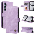 Custodia per telefono in pelle con bottone in metallo con albero della vita Skin Feel, For Realme 11 Pro / 11 Pro+, For Realme C65 4G, For Realme C55, For Realme GT Neo 5 5G / GT3