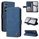 Custodia per telefono in pelle con bottone in metallo con albero della vita Skin Feel, For Realme 11 Pro / 11 Pro+, For Realme C65 4G, For Realme C55, For Realme GT Neo 5 5G / GT3