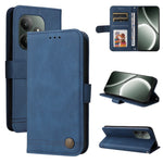 Custodia in pelle con bottone per Realme 13+ e modelli