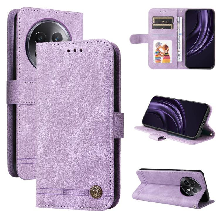 Custodia in pelle con bottone per Realme 13+ e modelli