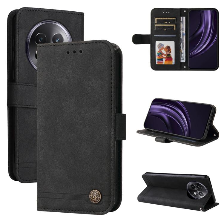 Custodia in pelle con bottone per Realme 13+ e modelli