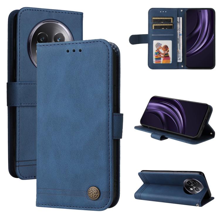 Custodia in pelle con bottone per Realme 13+ e modelli