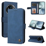 Custodia per telefono in pelle con bottone in metallo con albero della vita Skin Feel, For Realme 14 Global, For Realme 14 Pro+ Global, For Realme 14 Pro Global, For Realme GT 7 Pro